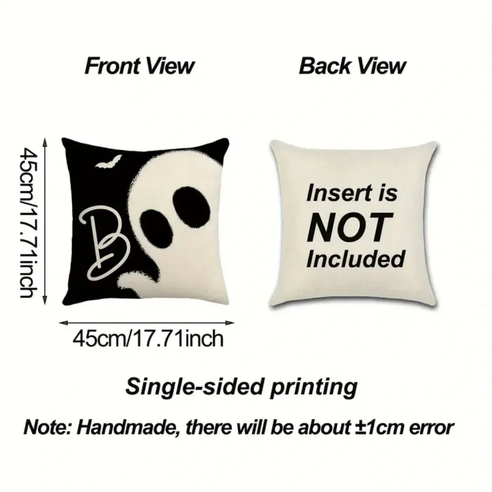 4pc Halloween Decorative Pillowcases 18x18